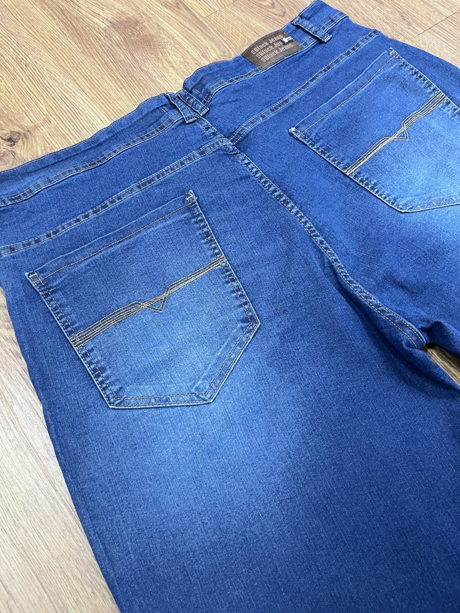 Calça Jeans Reta Plus Size Azul 002968-1 - Image 3
