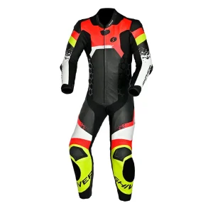 MACACÃO SHIVER CORSA – Preto Vermelho e Amarelo Neon