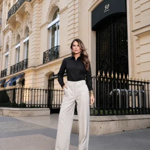 Calça Pantalona Xadrez SL