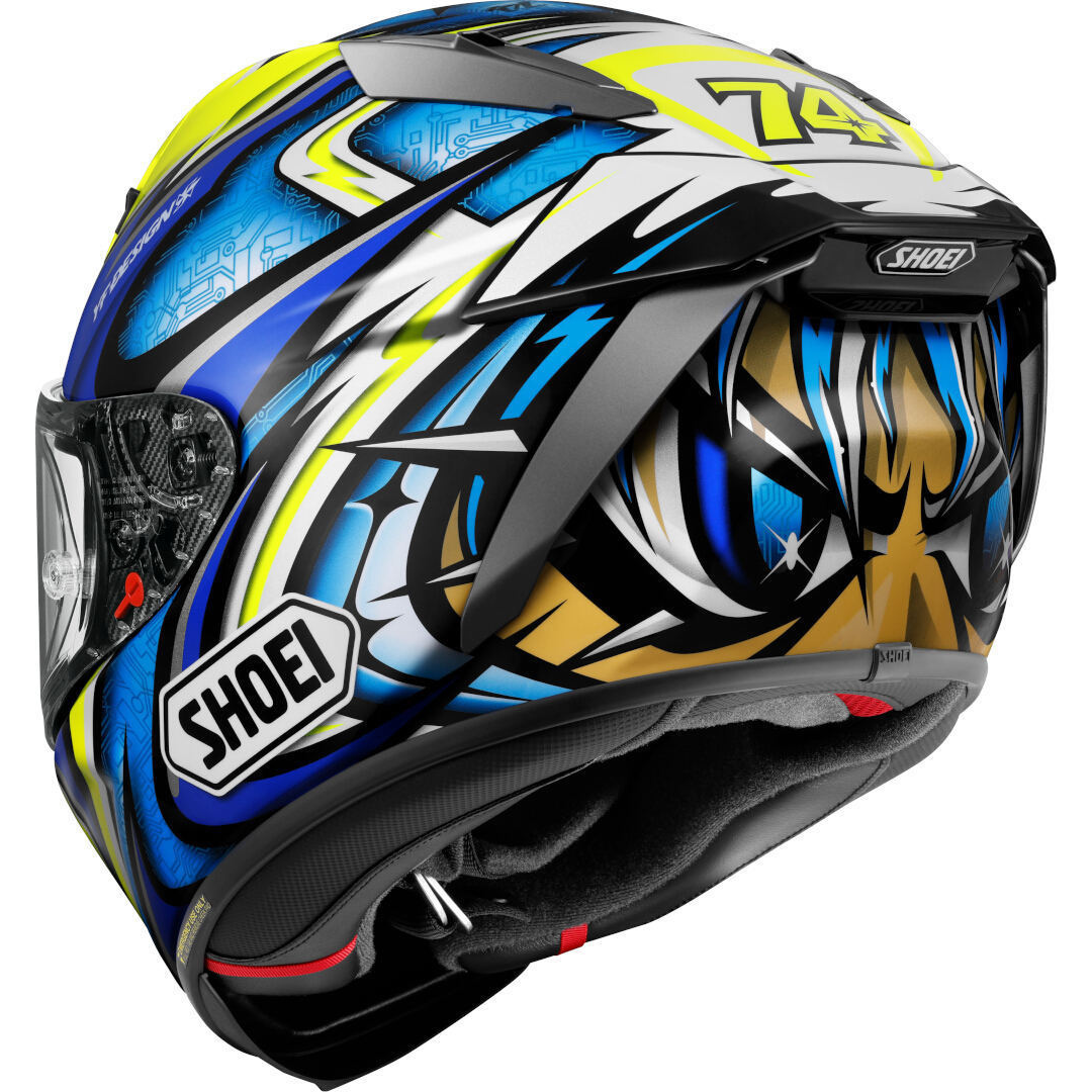 CAPACETE SHOEI X-SPR PRO DAIJIRO TC-3 – Amarelo e Azul - Image 6