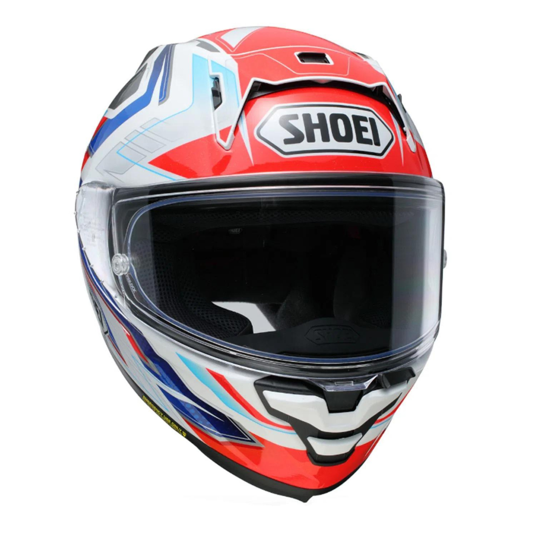 CAPACETE SHOEI X-SPR PRO ESCALATE TC-10 – Branco Vermelho e Azul - Image 5