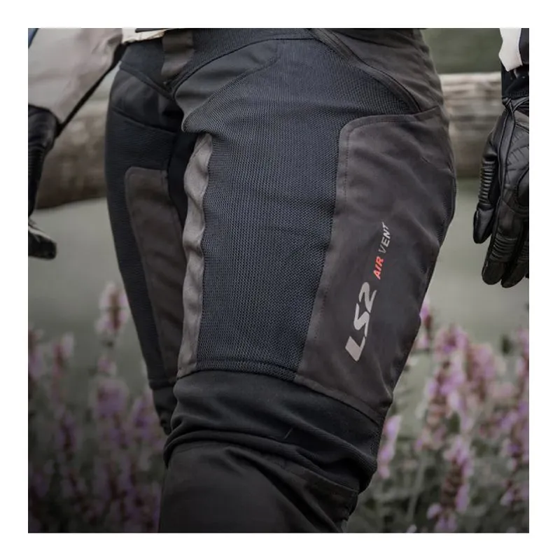 CALÇA DE CORDURA FEMININA LS2 COMO AIR LADY – Preta e Cinza - Image 4