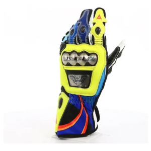 LUVA DAINESE FULL METAL 6 D1 VR46 – Amarela FLúor e Azul