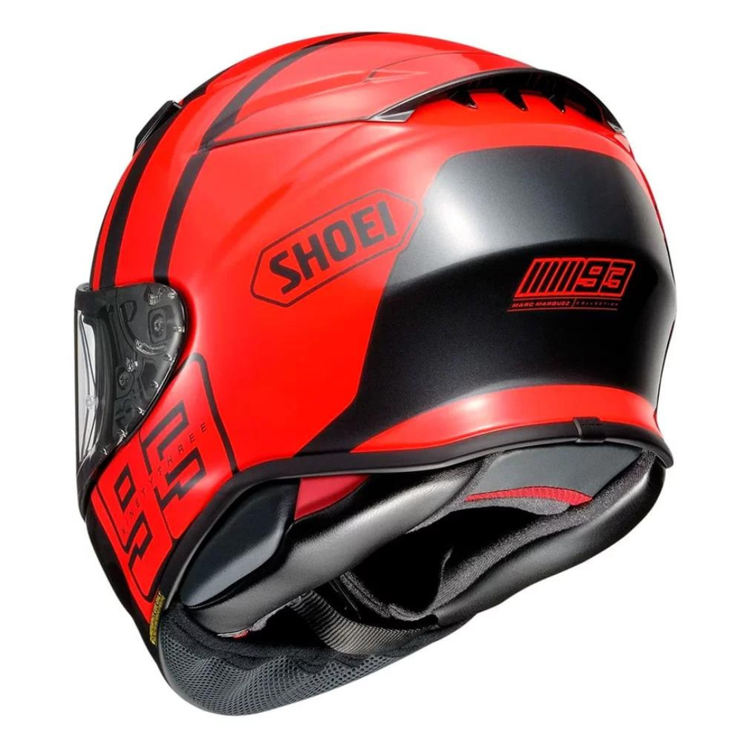 CAPACETE SHOEI NXR 2 MM93 TRACK TC-1 – Cinza e Vermelho - Image 4
