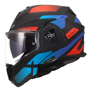 CAPACETE LS2 ADVANT X NOVA MATTE – Preto Vermelho e Azul