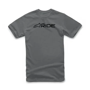CAMISETA ALPINESTARS RIDE 3.0 – Cinza Escura e Preta