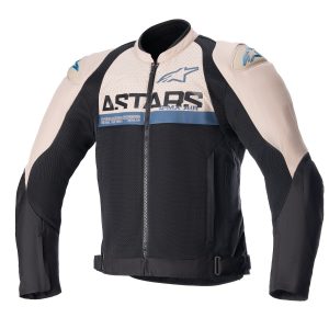 JAQUETA CORDURA ALPINESTARS SMX AIR – Marrom Claro Preta e Azul