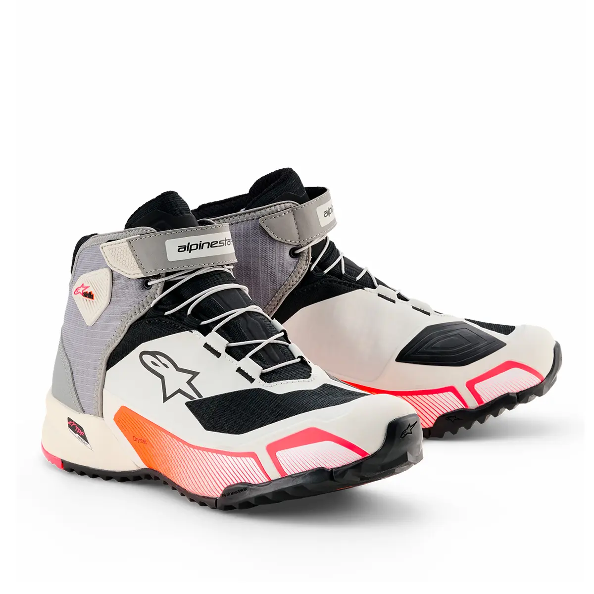 TÊNIS DE PILOTAGEM ALPINESTARS CRX WOMENS DRYSTAR – Cinza Branco e Rosa Diva - Image 2