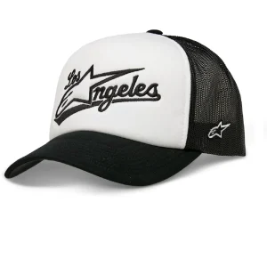 BONÉ ALPINESTARS LOS ANGELES TRUCKER – Branco e Preto
