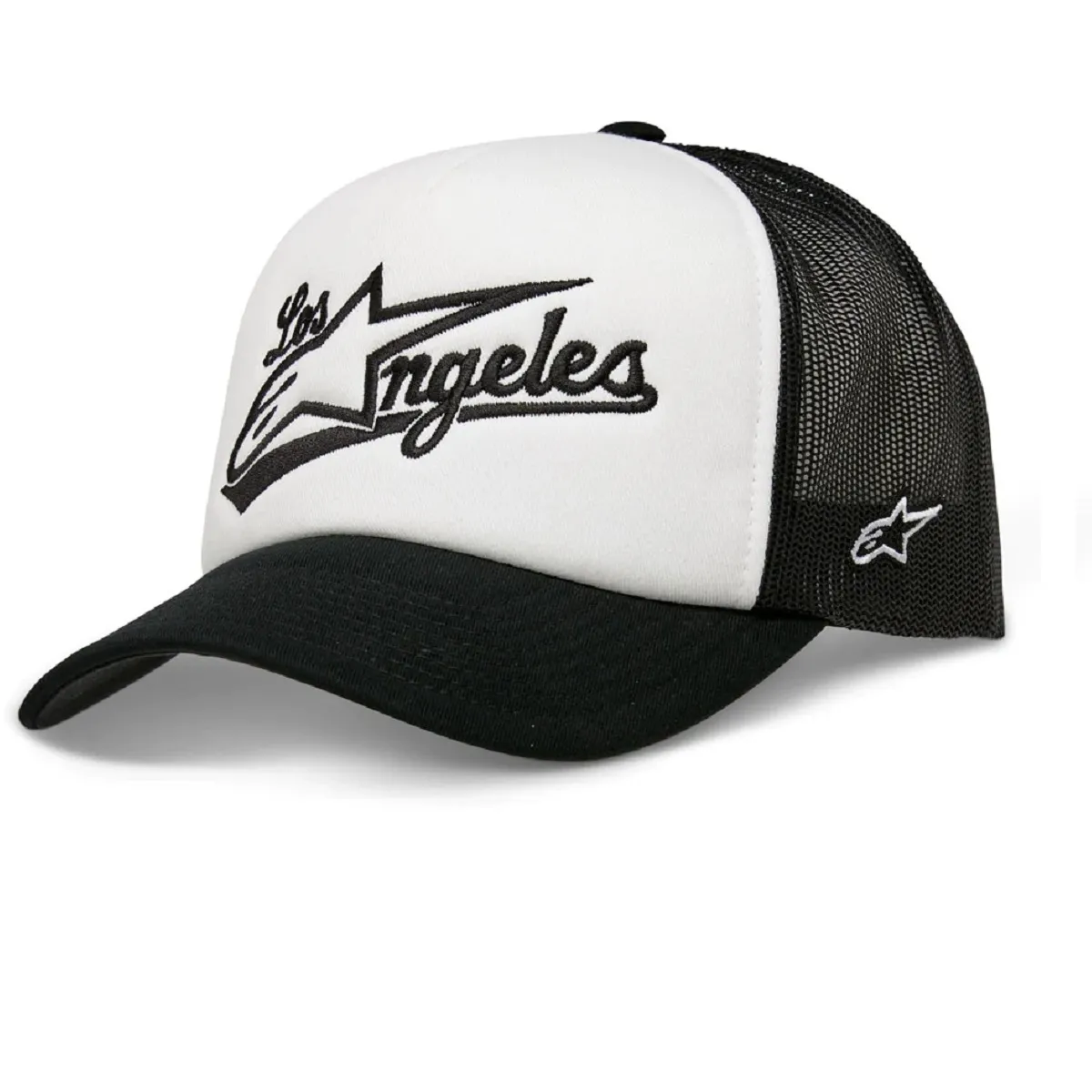 BONÉ ALPINESTARS LOS ANGELES TRUCKER – Branco e Preto