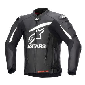 JAQUETA COURO ALPINESTARS GP PLUS V4 – Preta e Branca