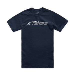 CAMISETA ALPINESTARS BLAZE 2.0 – Azul Marinho, Branca e Cinza