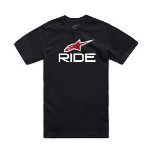 CAMISETA ALPINESTARS RIDE 4.0 – Preta Branca e Vermelha