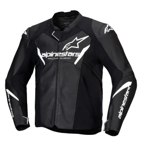 JAQUETA COURO ALPINESTARS FASTER V3 – Preta e Branca