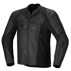 JAQUETA COURO ALPINESTARS FASTER V3 – Preta e Graphite