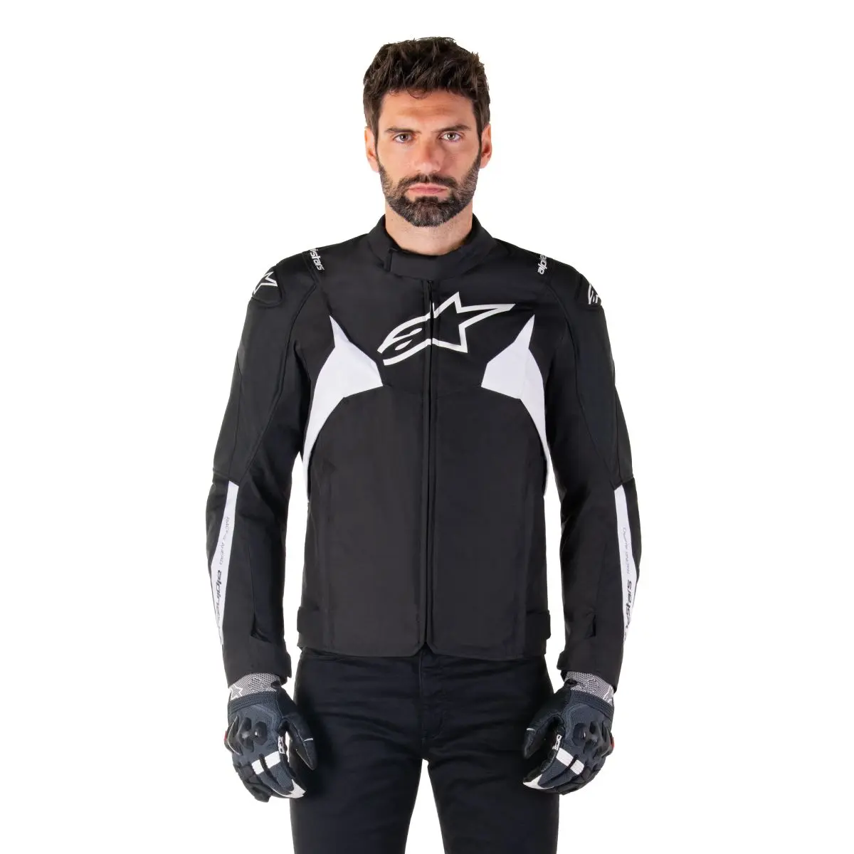 JAQUETA CORDURA ALPINESTARS T-JAWS V4 WATERPROOF – Preta e Branca - Image 7