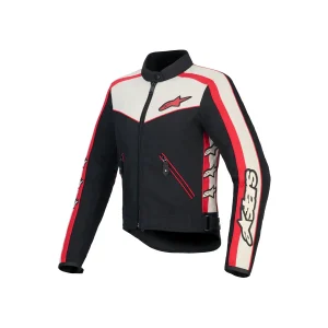JAQUETA CORDURA FEMININA ALPINESTARS STELLA T-DYNO WR RETRO – Preta Branca e Vermelha