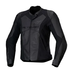 JAQUETA COURO FEMININA ALPINESTARS STELLA FASTER V3 – Preta Graphite
