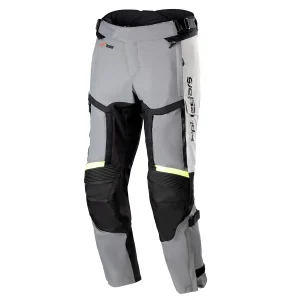 CALÇA DE CORDURA ALPINESTARS BOGOTA PRO DRYSTAR – Cinza Gelo Cinza Escuro e Amarela Flúor