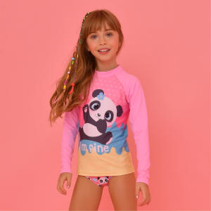 T-shirt UV Manga Comprida Panda