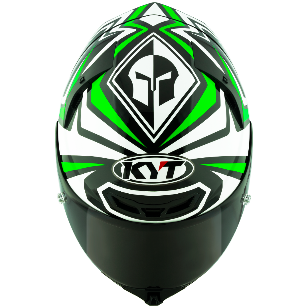 CAPACETE KYT TT REVO ALEX LOWES 2024 – Verde e Branco - Image 5