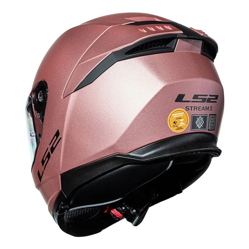 CAPACETE LS2 STREAM II FF808 MONOCOLOR GOLD MATT – Rosa Metálico - Image 6
