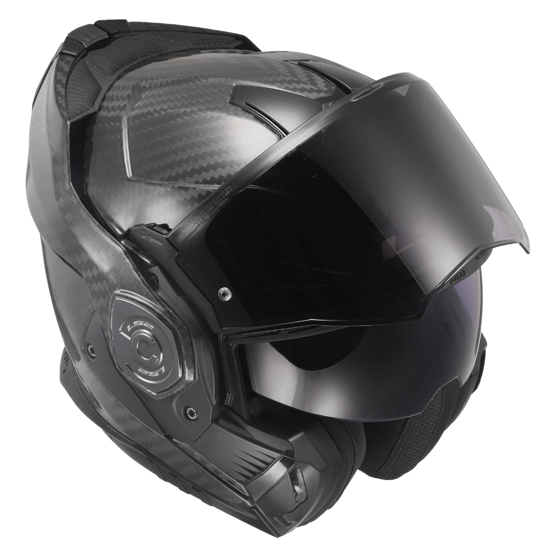 CAPACETE LS2 ADVANT X CARBON SOLID FF901 GLOSS ESCAMOTEÁVEL – Preto Carbono Brilhante - Image 7