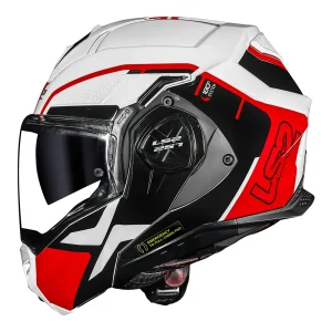 CAPACETE LS2 ADVANT X METRYC MATTE FF901 – Branco e Vermelho