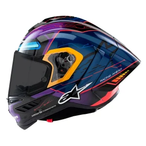 CAPACETE ALPINESTARS SR10 MARTINATOR – Azul Roxo e Vermelho