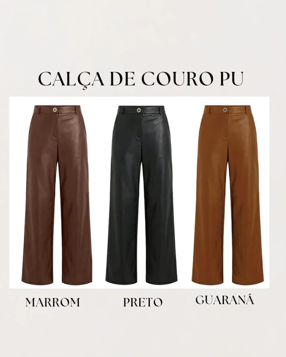Calça PU Wide Reta Dante - Image 6