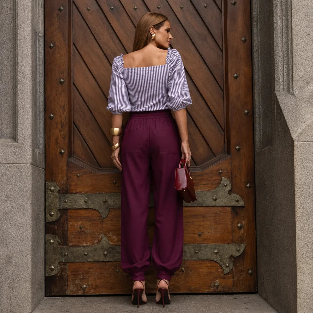 Calça com Punho Alfaiataria Jogger - Image 7