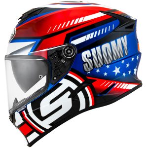 CAPACETE SUOMY STELLAR AMERICA STAR – Vermelho, Azul e Branco