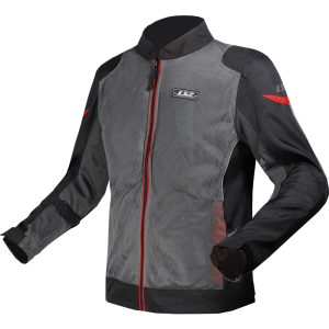 JAQUETA CORDURA LS2 AIRY VENTILADA – Cinza e Vermelha