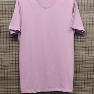 Camiseta Gola Normal Menegotti Rosa Plus Size 002541-5