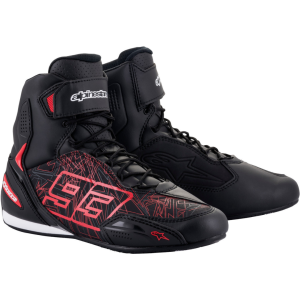 TÊNIS DE PILOTAGEM ALPINESTARS AUSTIN MARC MÁRQUEZ – Preto Branco e Vermelho