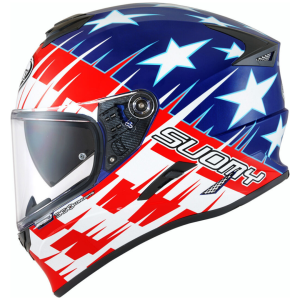 CAPACETE SUOMY STELLAR FAST STAR – Azul, Vermelho e Branco