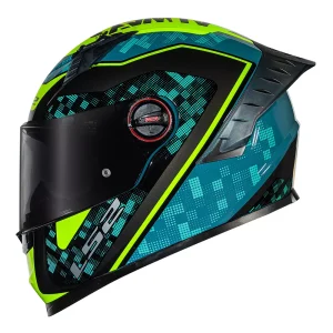 CAPACETE LS2 FF358 PRO STRIKER – Azul e Amarelo Flúor