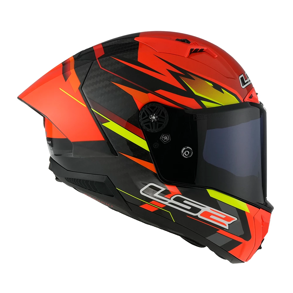 CAPACETE LS2 FF805 THUNDER CARBON GP FIRE GLOSS – Vermelho e Preto - Image 3