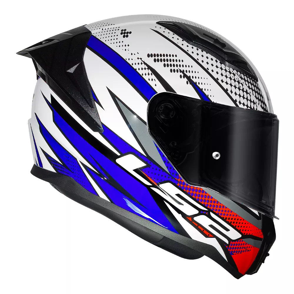 CAPACETE LS2 FF810 VIGO FLIGHT – Branco Azul e Vermelho - Image 5