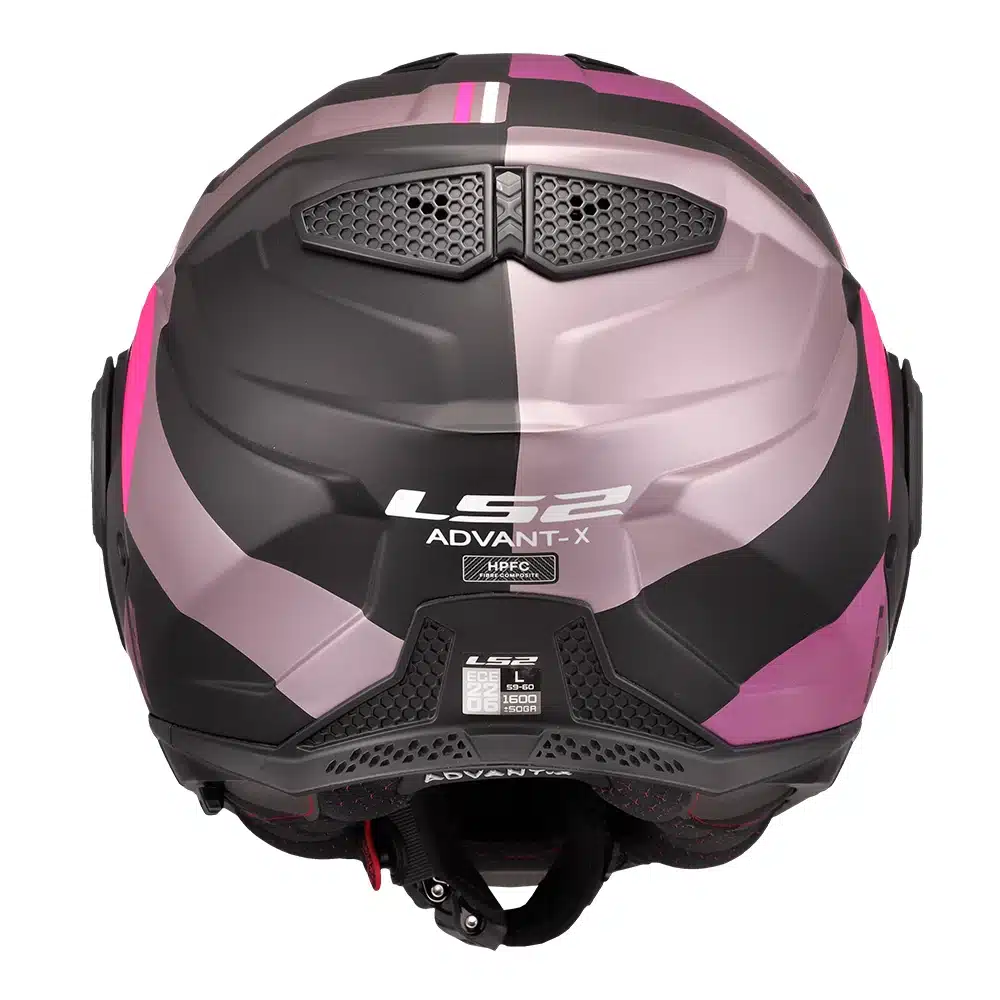 CAPACETE LS2 ADVANT X ULTRA MATTE – Cinza Roxo e Rosa - Image 8