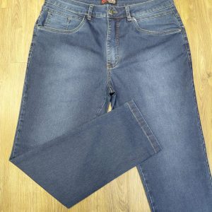 Calça Jeans Slim Plus Size Azul Marinho 002664-1