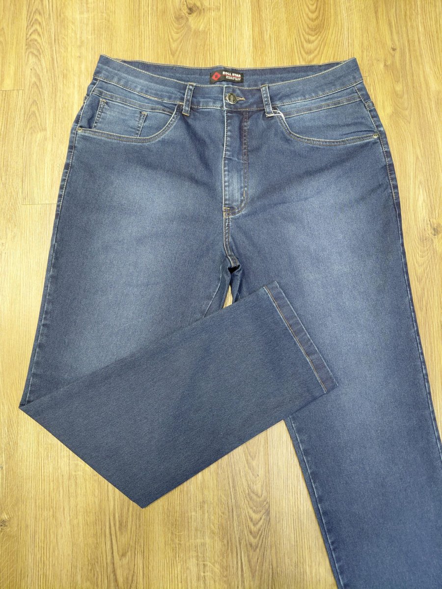 Calça Jeans Slim Plus Size Azul Marinho 002664-1 - Image 2