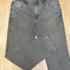 Calça Jeans Plus Size Preto Stonado 002810-1