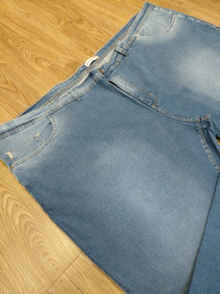 Calça Jeans Reta Plus Size Azul 001562-1 - Image 3