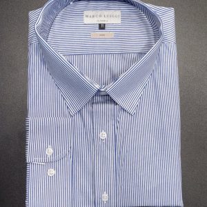 Camisa Social Manga Longa Plus Size Azul Marinho 002885-2