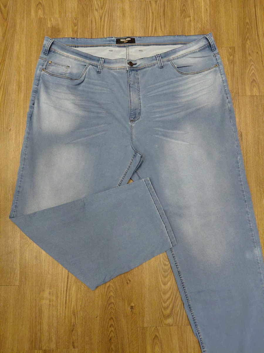 Calça Jeans Skinny Azul Claro Plus Size 001030-2