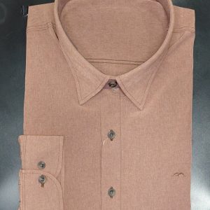 Camisa Social Manga Longa Café Plus Size 003036-1