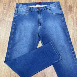 Calça Jeans Reta Plus Size Azul 002915-1