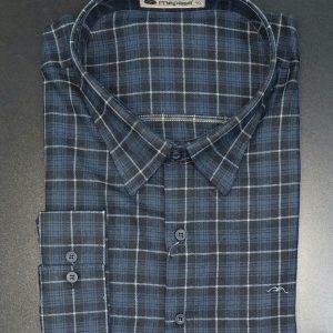 Camisa Flanela Plus Size Azul Marinho 002943-4