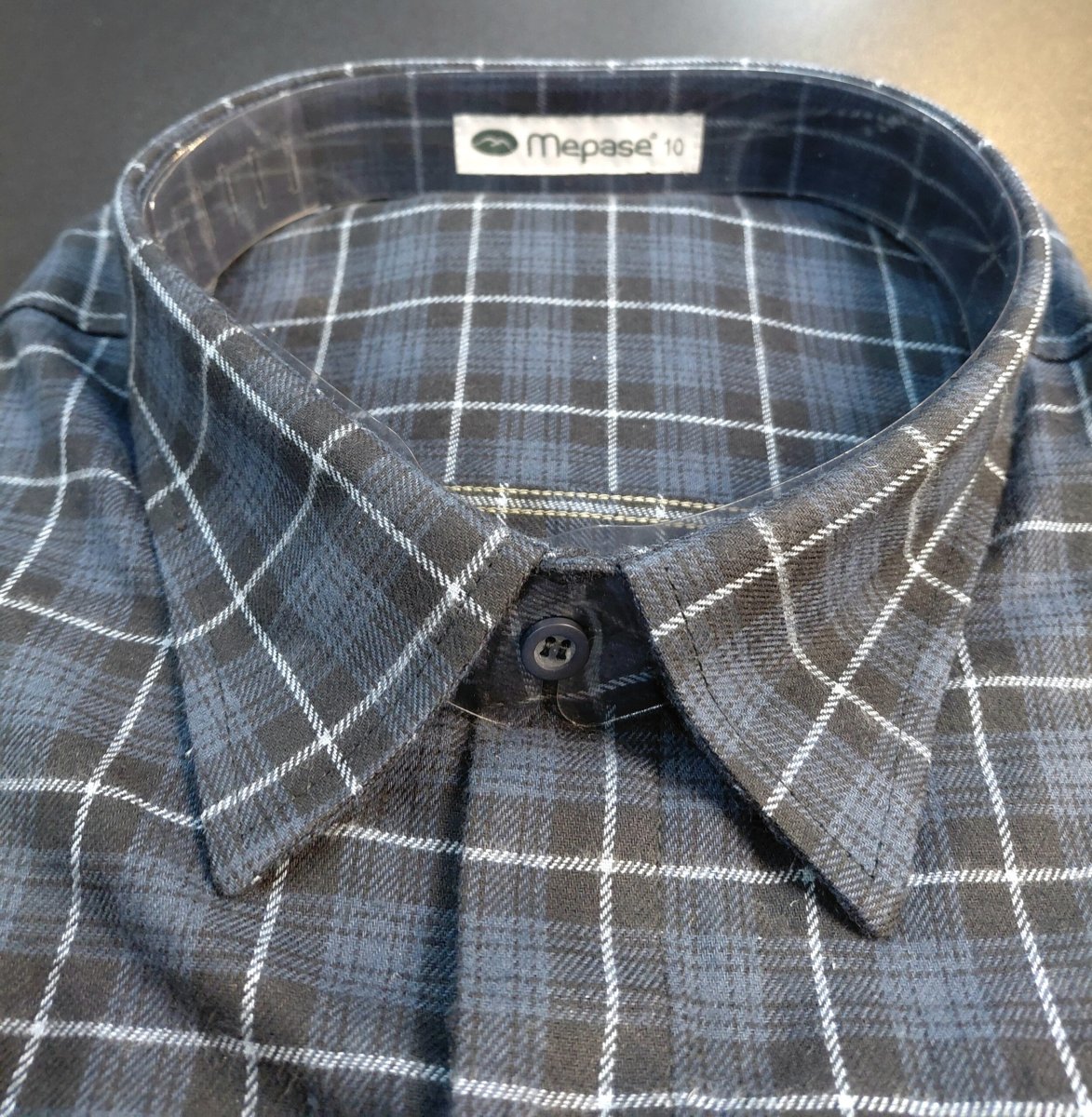 Camisa Flanela Plus Size Azul Marinho 002943-4 - Image 4